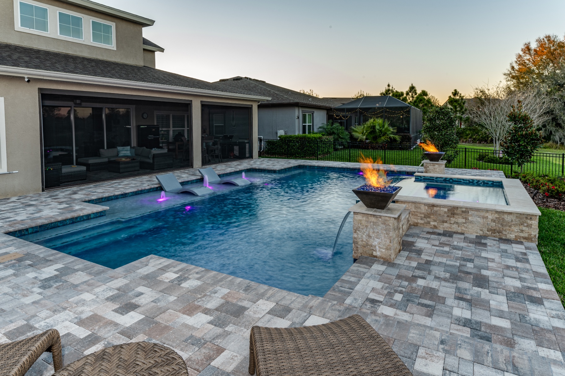 Hawk Oasis — Wahoo Pools custom build 2