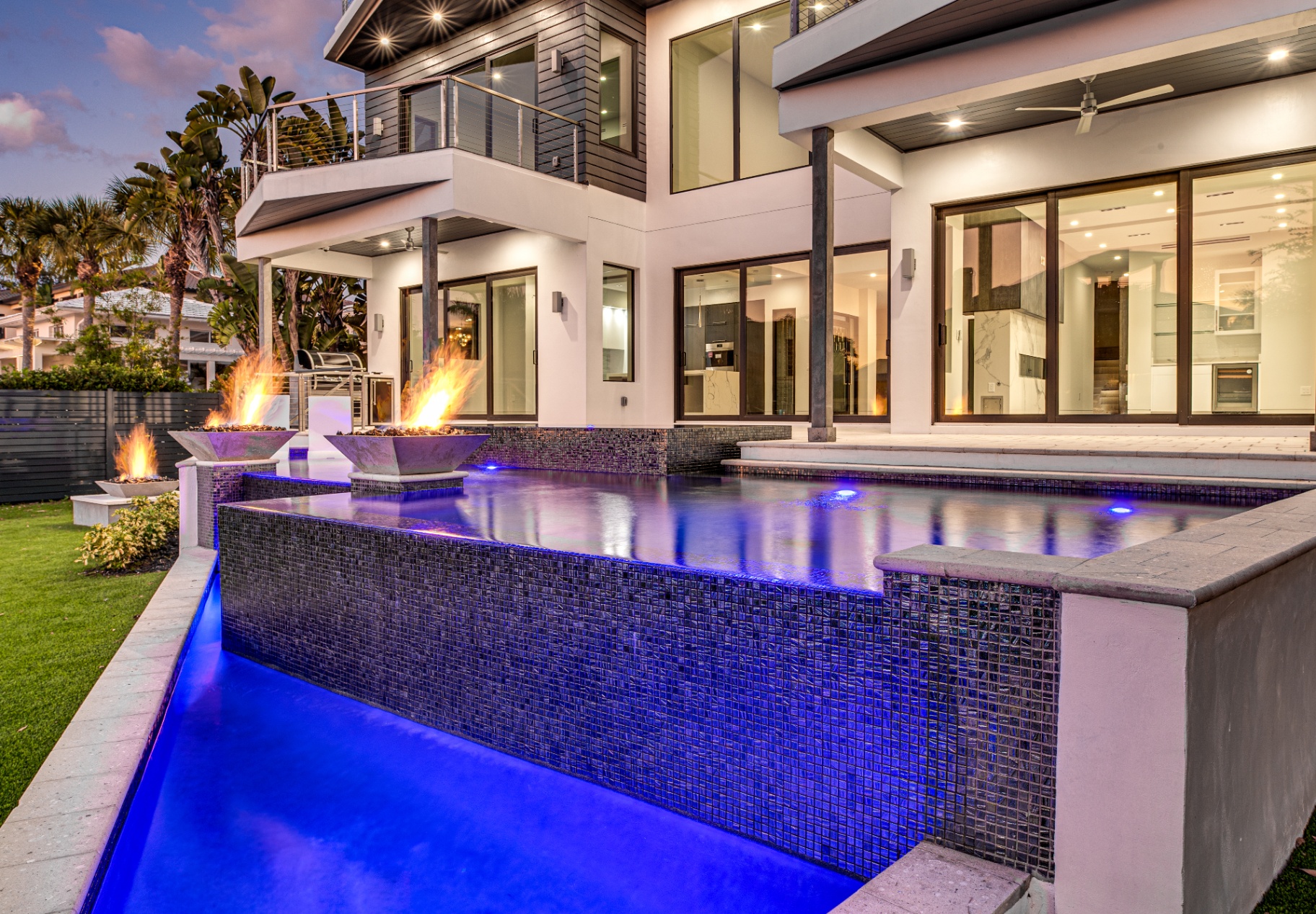Modern Sunset — Wahoo Pools custom build 2