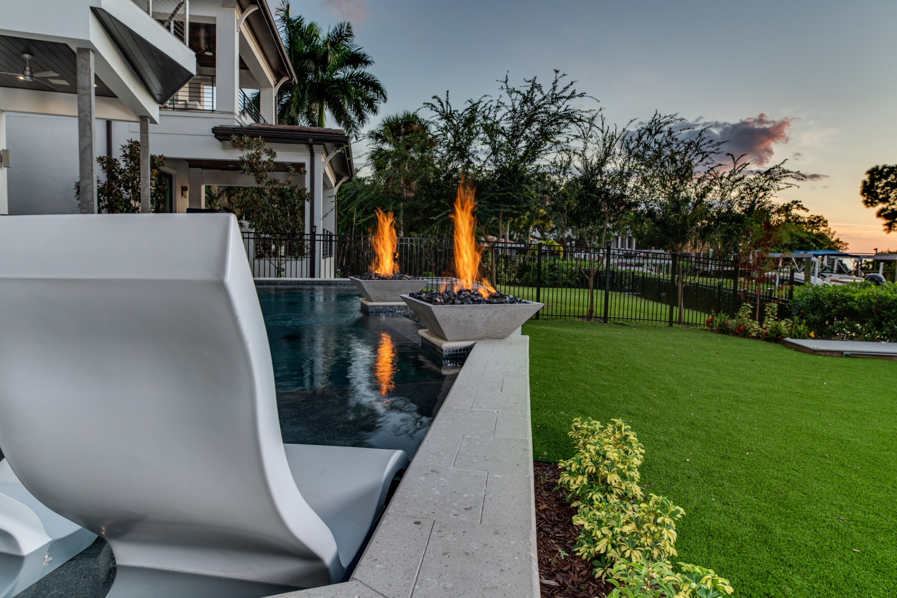 Modern Sunset — Wahoo Pools custom build 6