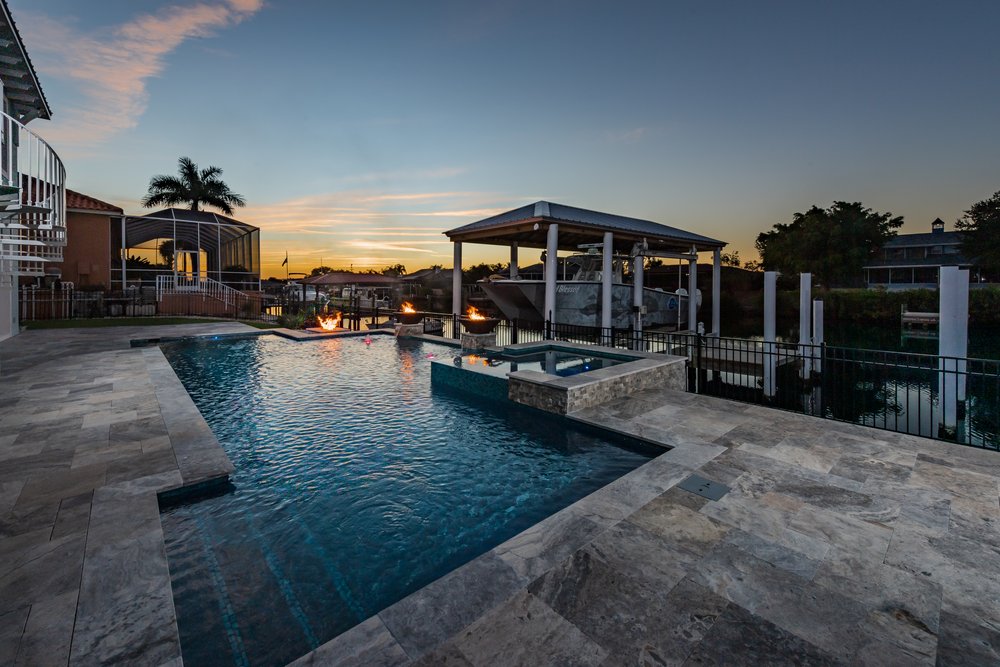 Reel Blessed Waterfront — Wahoo Pools custom build 2